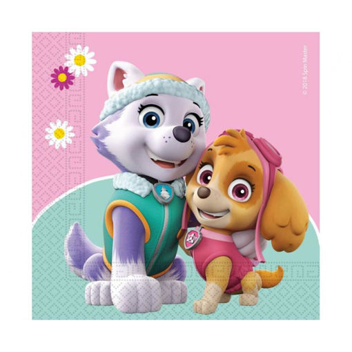 Picture of PAW PATROL SKYE & EVEREST PAPER NAPKINS 33X33CM 20 PACK